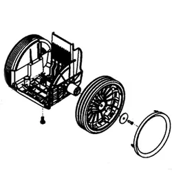 Produktbild für Kränzle Ersatzteile 49050 Achse kpl. mit Räder