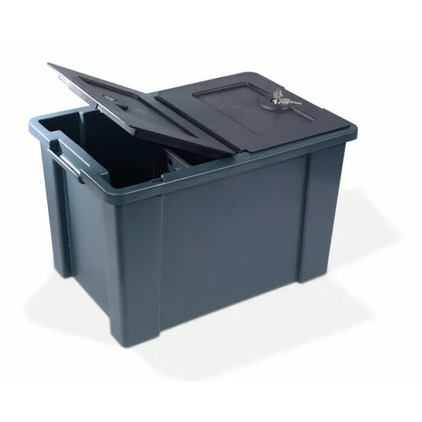 verschließbare Box Numatic große Ablagebox schwarz